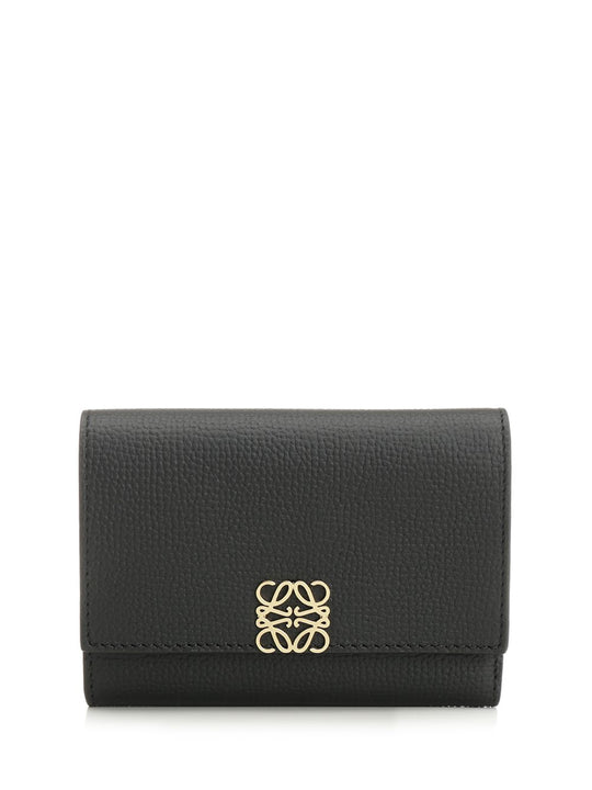Small Anagram Vertical Wallet Wallets Nero