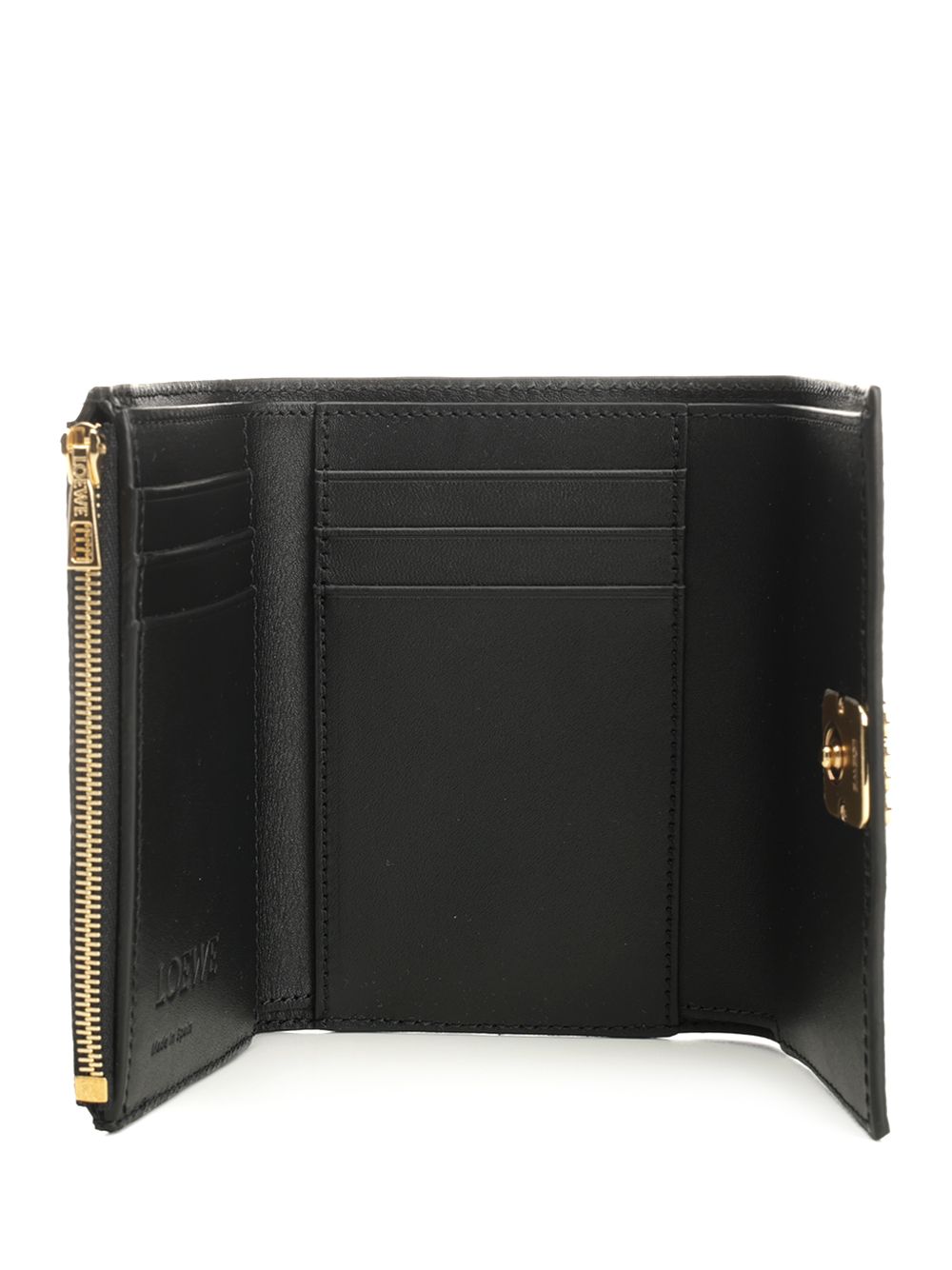Loewe Small Anagram Vertical Wallet Wallets - Nero | d70cdf615f4211e7bb8156e20da50cc2835a0aed