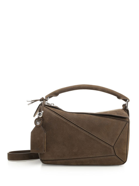 Puzzle Handbags Marrone
