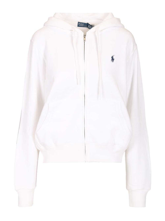 Zip-Up Hoodie Sweatshirts Bianco