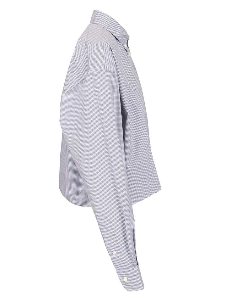 Miu Miu Poplin Shirt Shirts - Blu | d75513c418679ef5f70a4f4729c346883500cad6