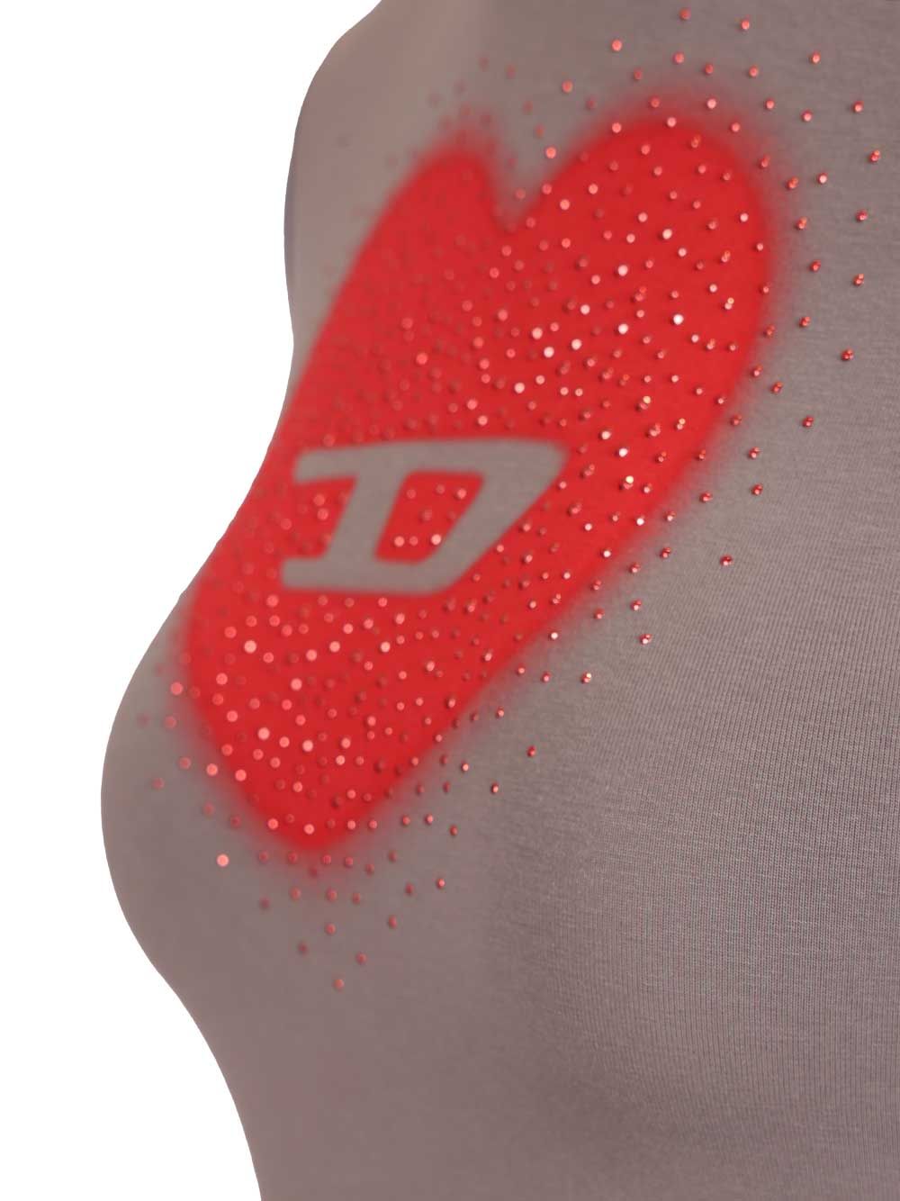 Diesel Cotton T-Shirt - Grey | 9e4e064e53d3fc2d0409b5eab2d90df55faca6c8