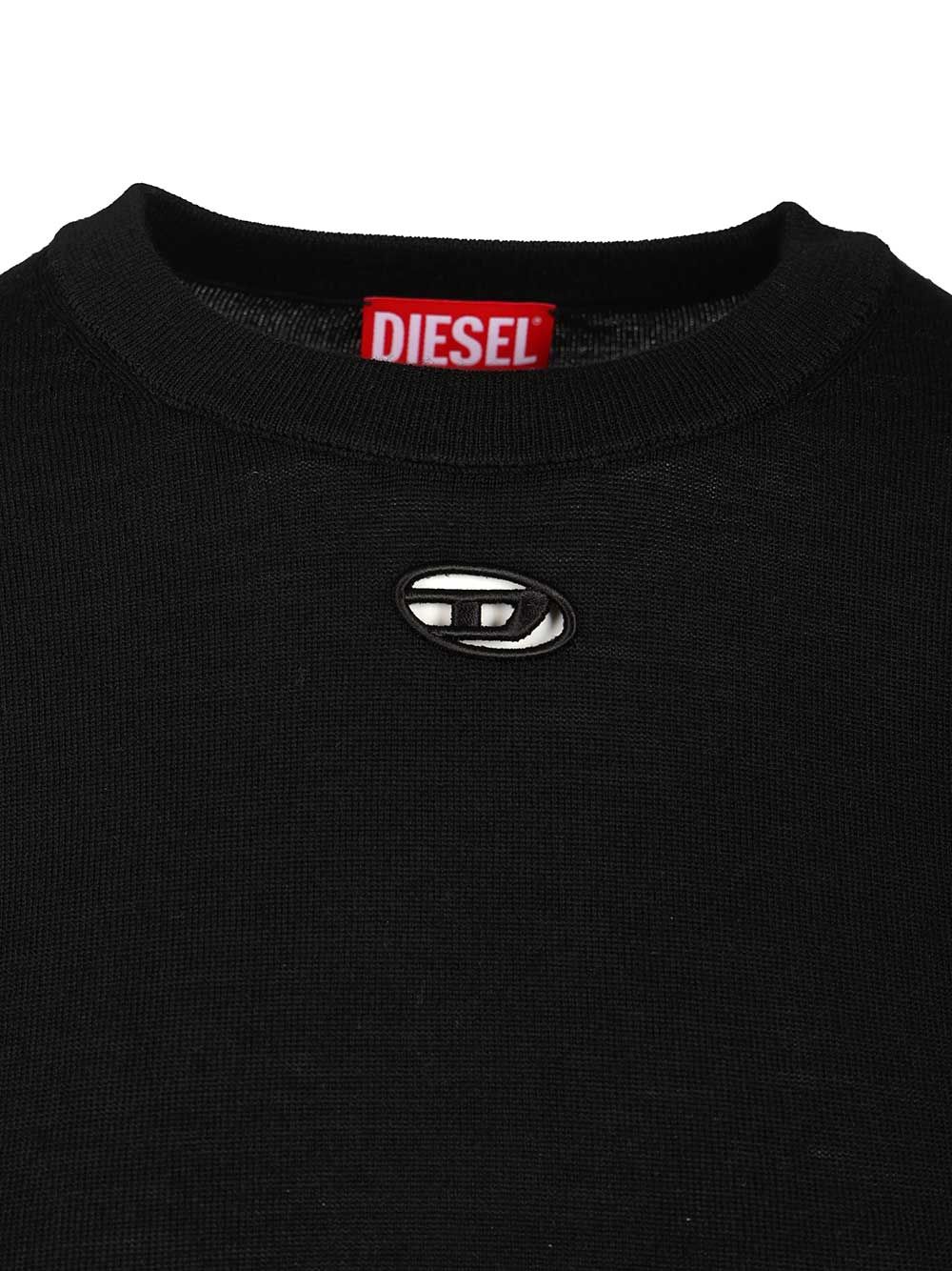 Diesel Wool Sweater T-Shirt - Nero | 8f5d0e46739c71f03026132982714f8ddbf1d151