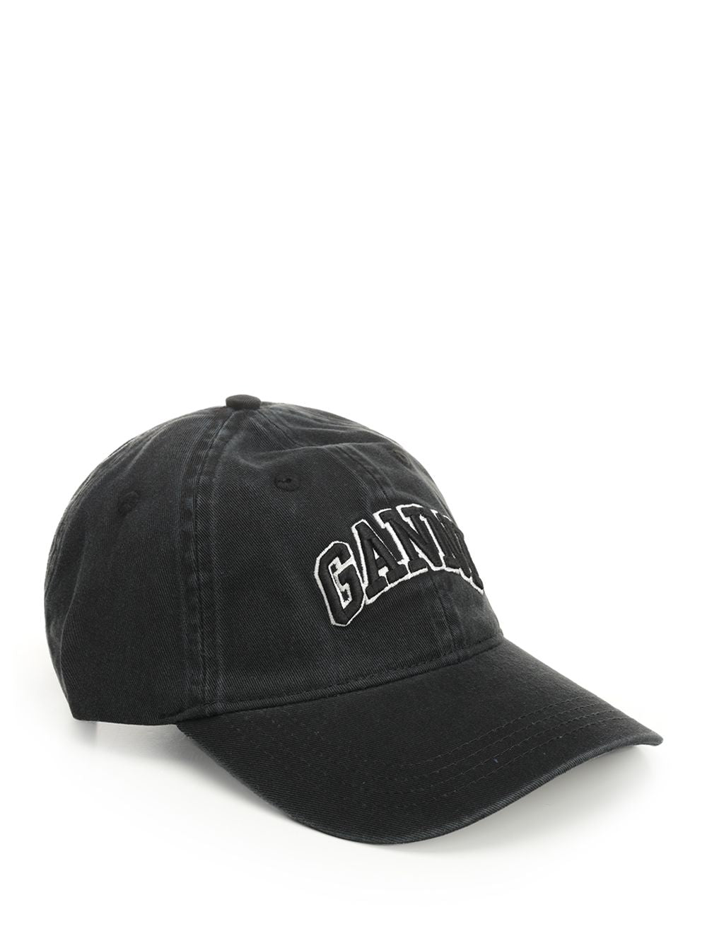 Ganni Cotton Hat Cappelli - Nero | 0a204f4ce2a0213fdf88789b3bfb4c24a798986b