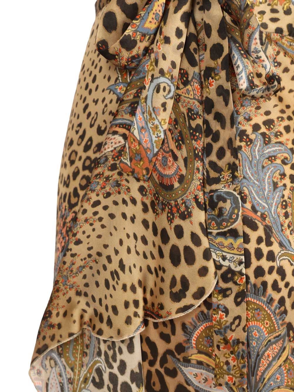 Etro Animalier Leopard Rouge Midi Skirt Gonne - Animalier | 59d7ceaba87b7b9f83fbf7f8d836d59cdbb3bb72