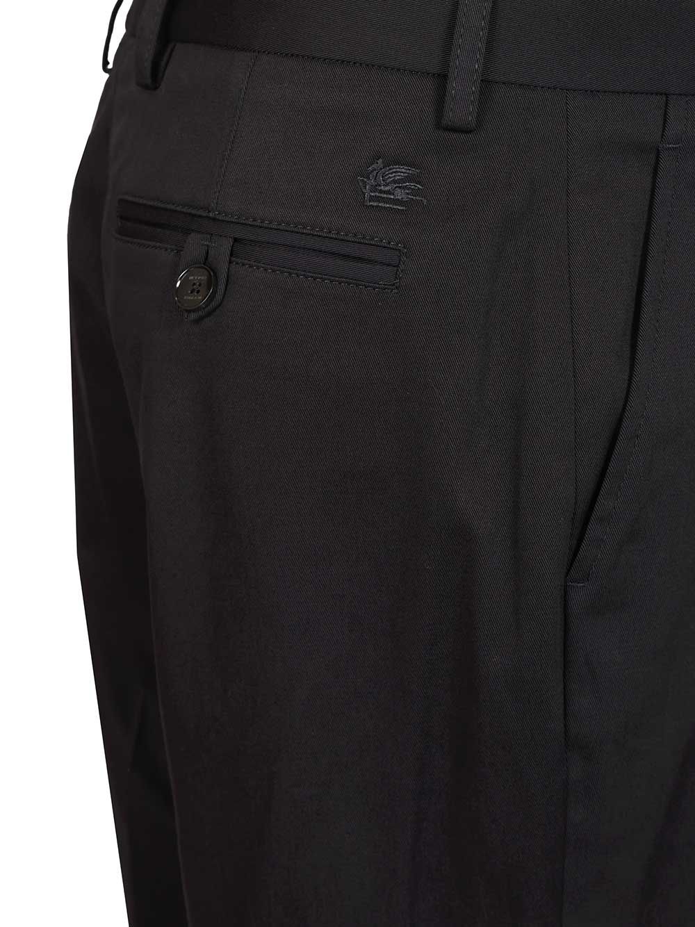 Etro Stretch Cotton Trousers Giacche - Blu | 7270a52685300e529506f152ac1bb80afb8a8f69
