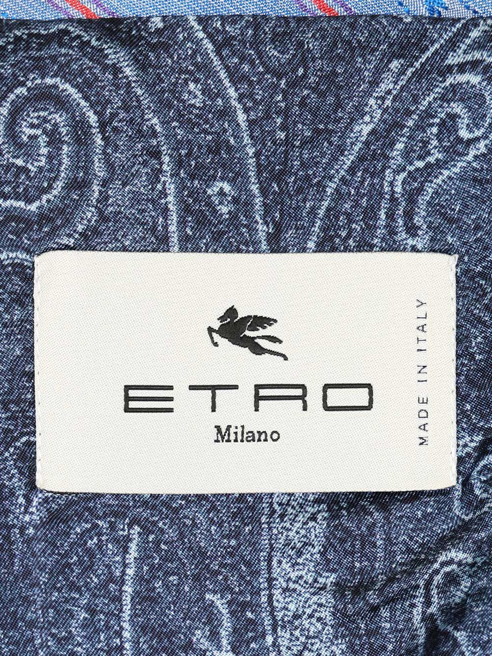 Etro Cotton Blazer Giacche - Blu | deee831d30438fa13ae82f558491d5d7795a00ae