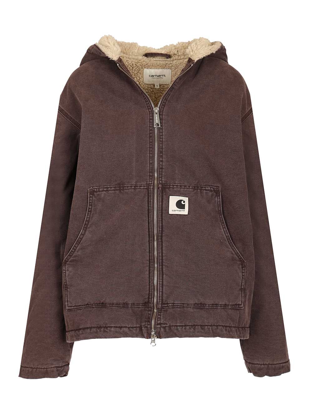 Carhartt Wip Women’s Hooded Mitch Jacket Giacche - Marrone | 029f7dc790db8589602c0bd627fe6fa85938e688
