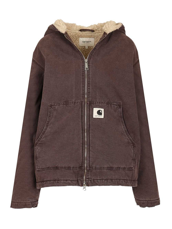 Carhartt Wip Women’s Hooded Mitch Jacket Giacche - Marrone | 029f7dc790db8589602c0bd627fe6fa85938e688