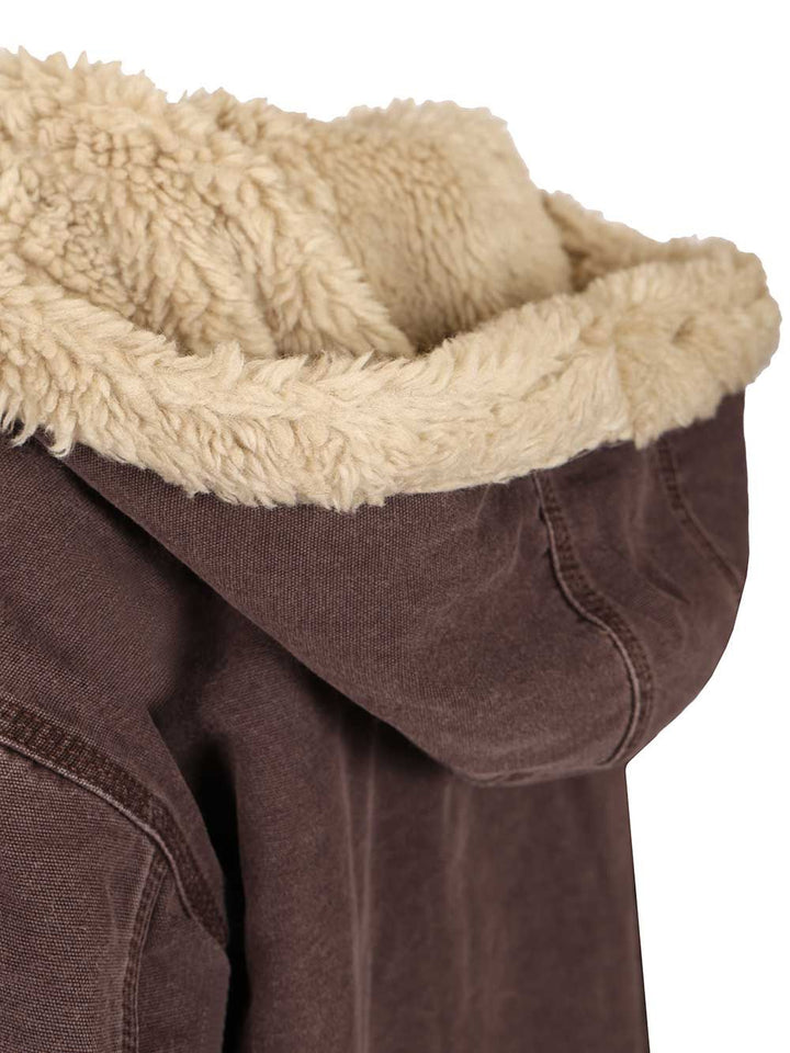 Carhartt Wip Women’s Hooded Mitch Jacket Giacche - Marrone | df82391069fb9601396ce61e472061626a72bc04