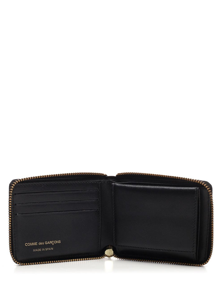 Comme Des Garcons Wallet Compact Zipped Wallet Wallets - Nero | f14fefc488ef75f5511a29760186a8d3713decab