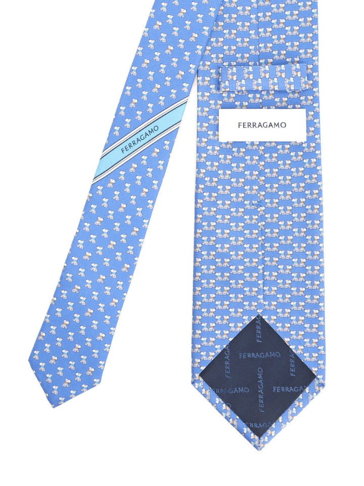 Ferragamo Fido F.Azzurro Scarves And Foulards - Light blue | e4949951f7268323866b945a1e4775aa88384f12