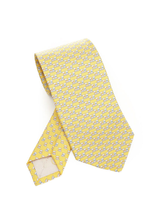 Silk Tie Scarves And Foulards Giallo
