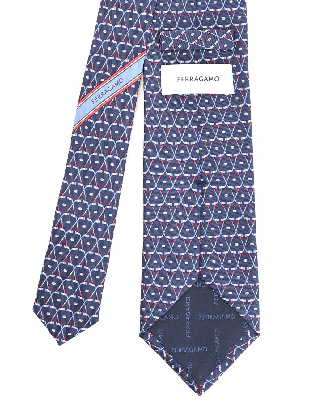 Ferragamo Hockey Scarves And Foulards - Blu | 03f28fe586cefc2bd3bfa013adc5426e73ccf278