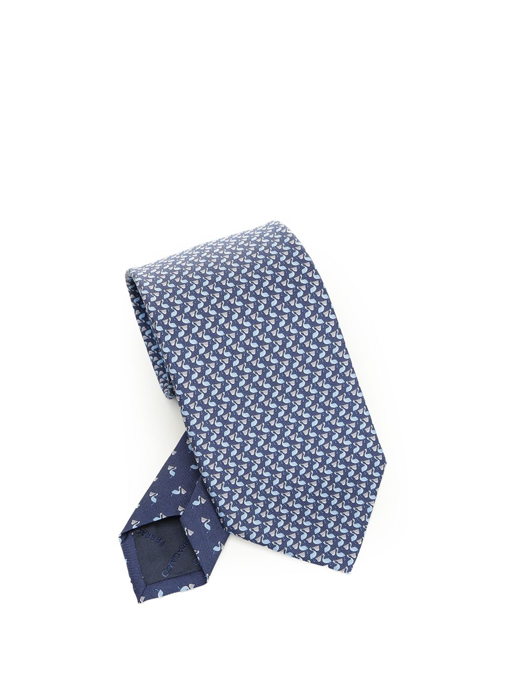 Ferragamo Silk Tie Scarves And Foulards - Blu | 609dbe5f859610c6a461bf8c95fac597a5b58b63