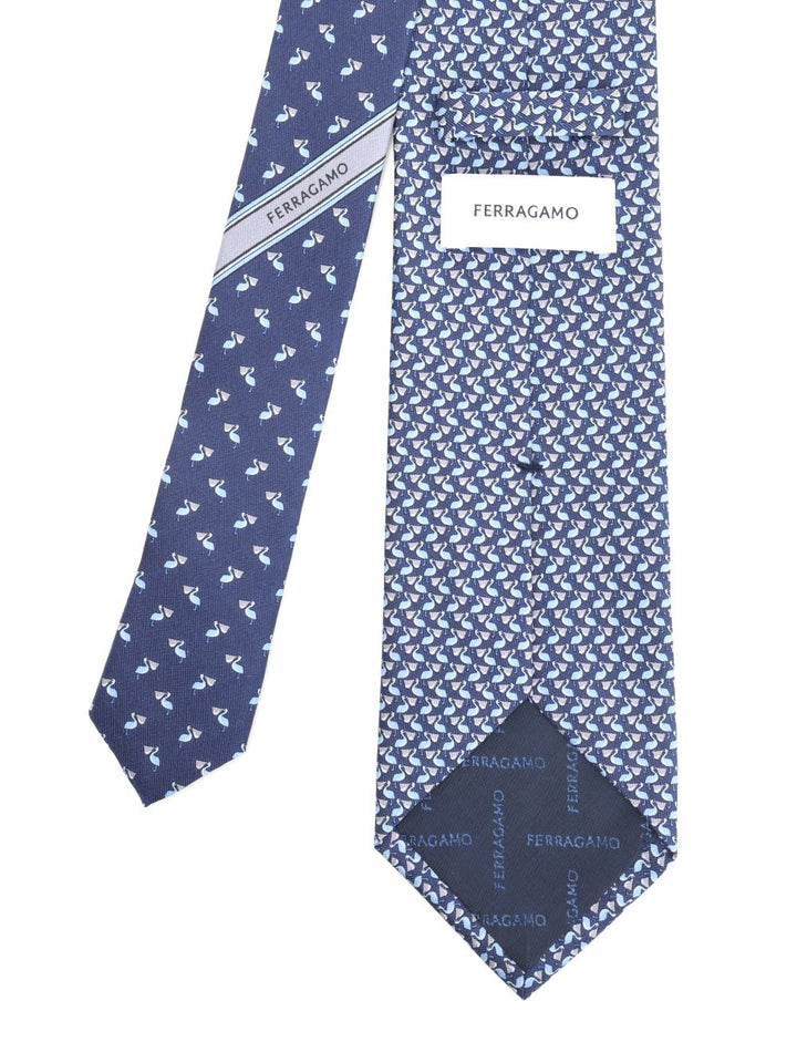 Ferragamo Silk Tie Scarves And Foulards - Blu | c10d924bab8e367831fcd820172b392307759a0b