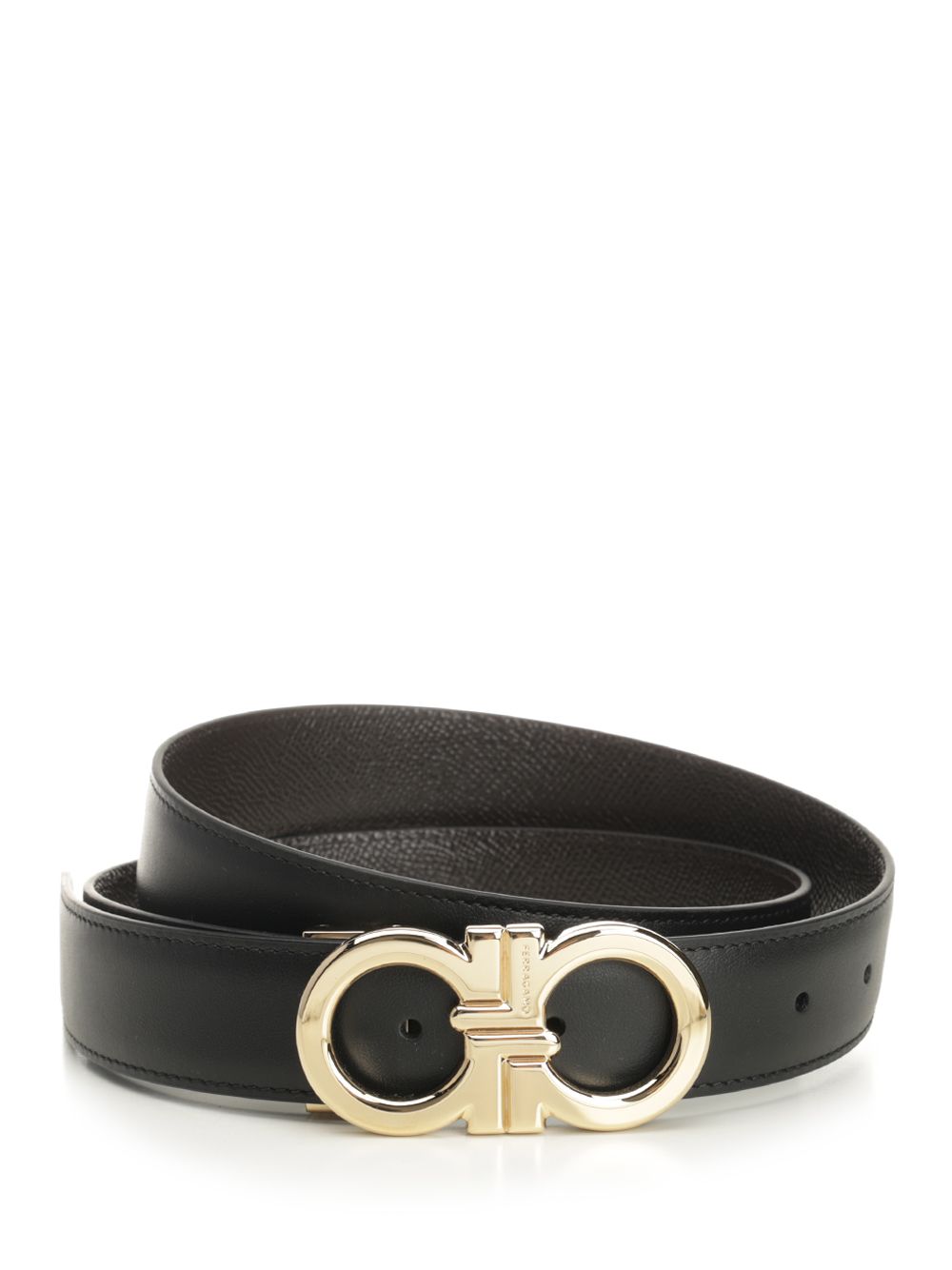 Ferragamo Double Adjus Belt Cinture - Marrone | 84a05221a79666361cc411ad546a4ac19f4dbc9d
