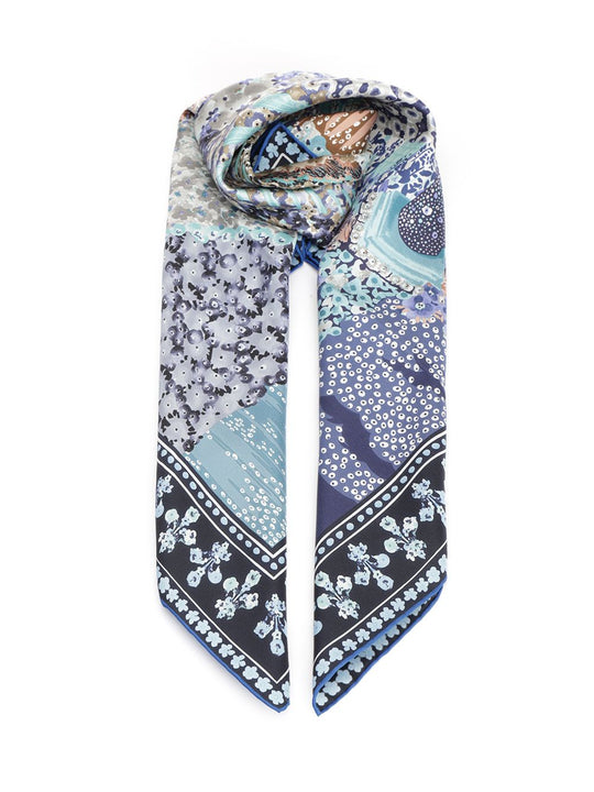 Silk Scarf Scarves And Foulards Blu