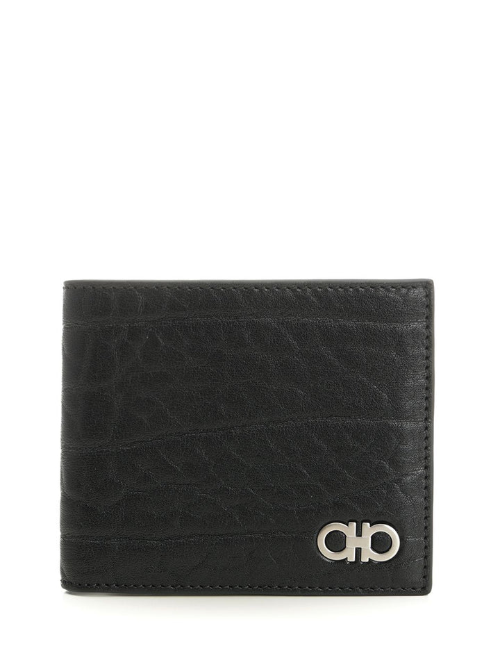 Ferragamo Leather Wallet Revival Ganc Wallets - Nero | 599e7268938b5d19b0cd58afac15ed1bd27100eb