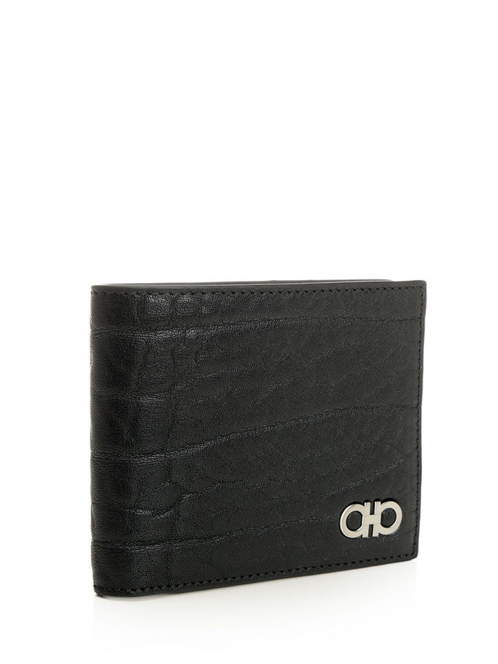 Ferragamo Leather Wallet Revival Ganc Wallets - Nero | a168cc0acf0a20e4fb9b1198d77d21d25c8d4c7f