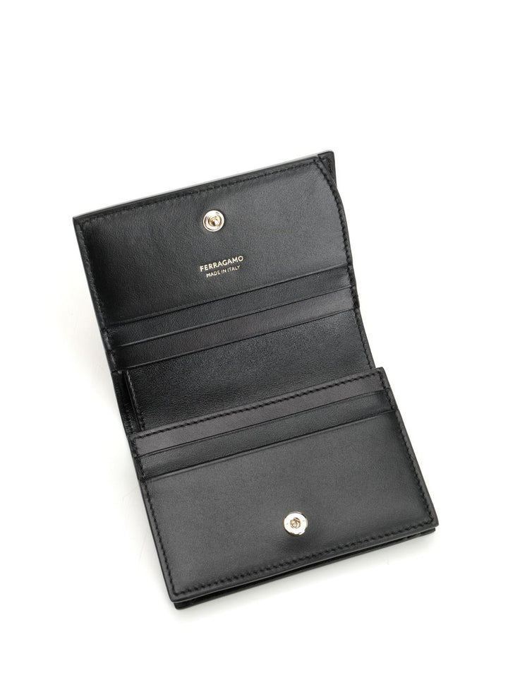 Ferragamo Leather Wallet Wallets - Nero | 483ddff7e932b51555163405bf62a2ce077c0f04