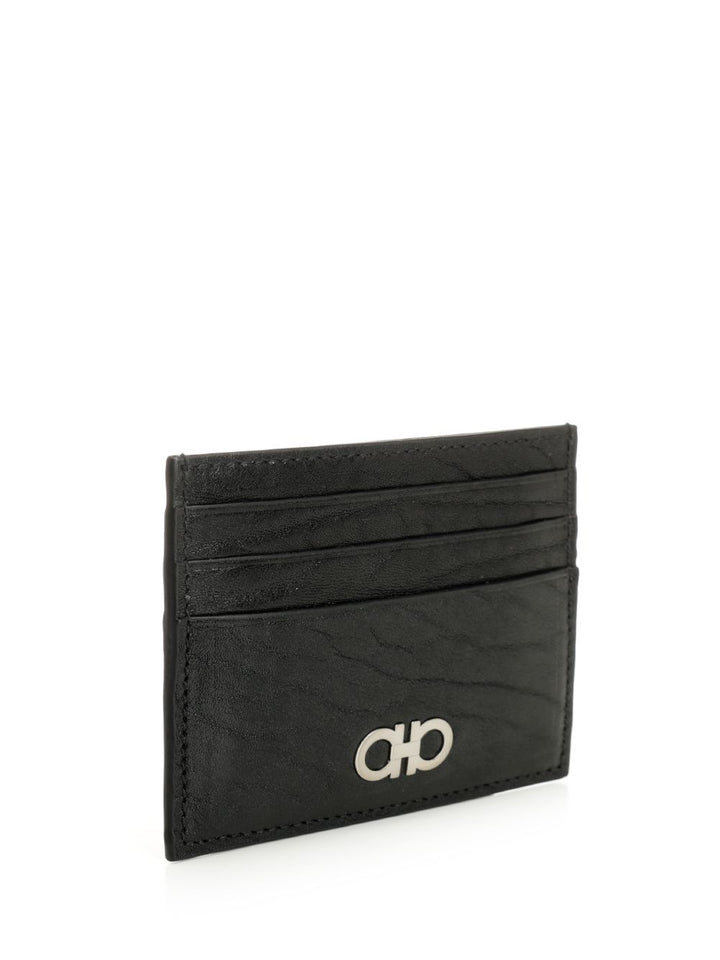 Ferragamo Leather Wallet Revival Ganc Wallets - Nero | 3ff5bab4abe8449fc1840136155955cd1bc42785