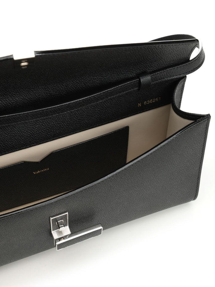 Valextra Iside Clutch With Handle And Strap Clutches - Nero | a800173278f9eda4e1ddc75ae915003d97d3185c