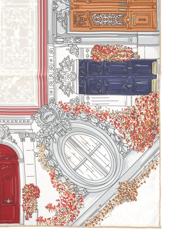 Longchamp Paris Parisian Garden Scarves And Foulards - Grey | da32c90ae336f6c4d33218840090d3b4f054b5da