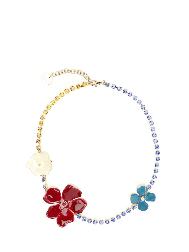Marni Necklace With Multicolored Enameled Flowers Gioielli - Multicolor | 307aeedc5eafd4713564e4734e85e050ff3e49cb