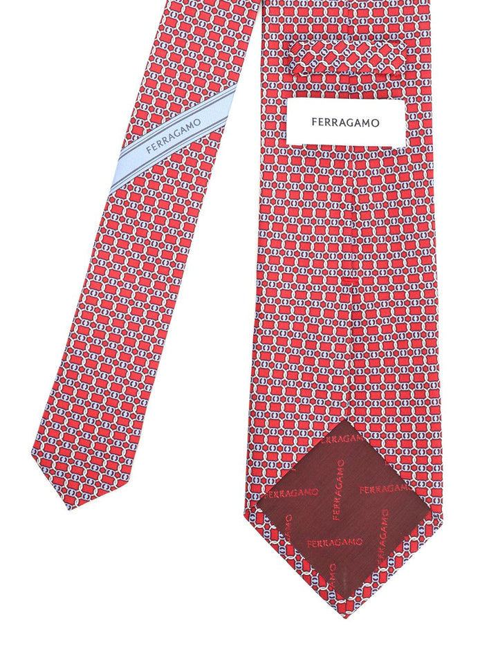 Ferragamo Silk Tie Ties And Bow Ties - Rosso | 248af51f1c6ddc7c3a2ca45d4fd4b4d13235a198