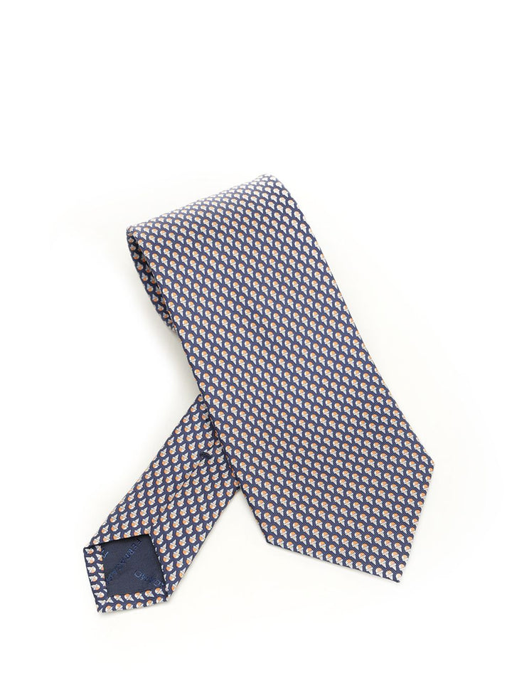 Ferragamo Silk Tie Ties And Bow Ties - Blu | 4944d9419727a42ecd0811643027fc01ca24f3fb