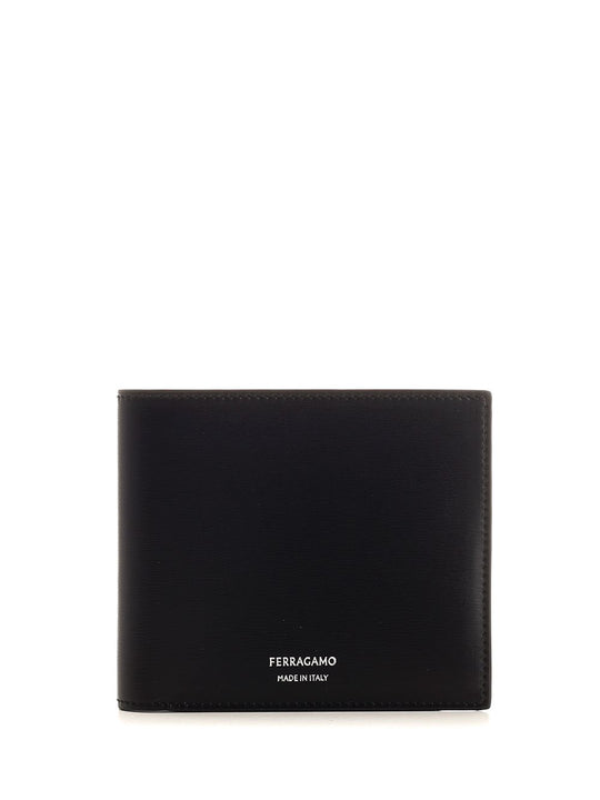 Black Leather Wallet Wallets Nero