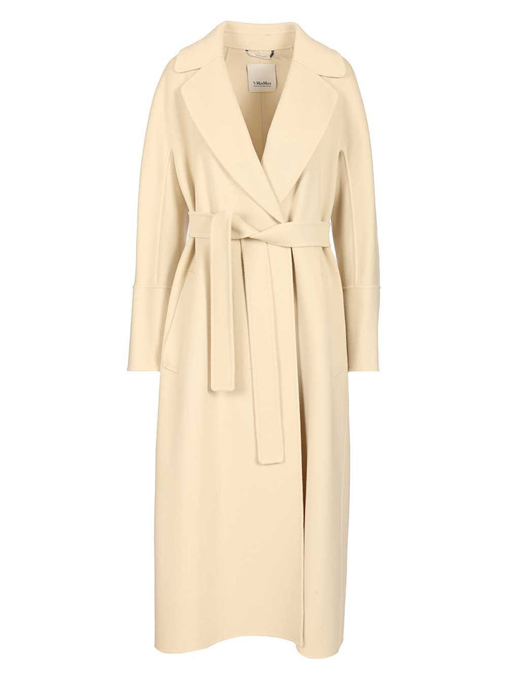 'S Max Mara Elisa Virgin Wool Wrap Coat Coats - Giallo | 44708c3f5501120909076d4fd567ab247d81857a