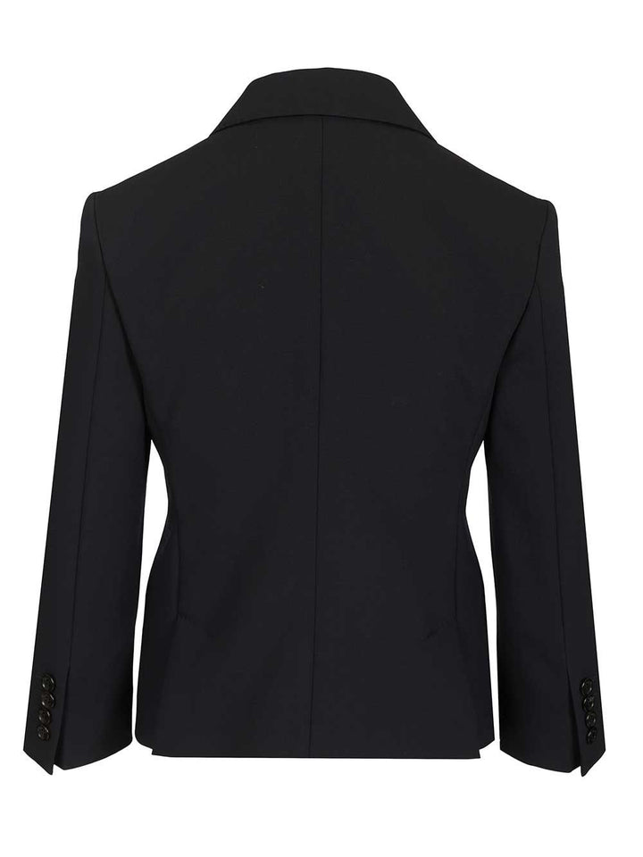 Max Mara Dorico Cropped Double Breasted Wool Blazer Giacche - Blu | b8c90f8a4debbf1849635502ece0bb58e7d27d61