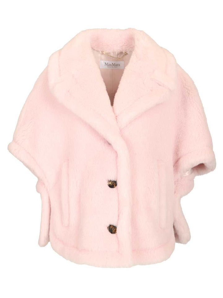 Max Mara Teddy Cape Coats - Rose | ab173c4c65af1c2b165092b6dfd7dc64eeab197c
