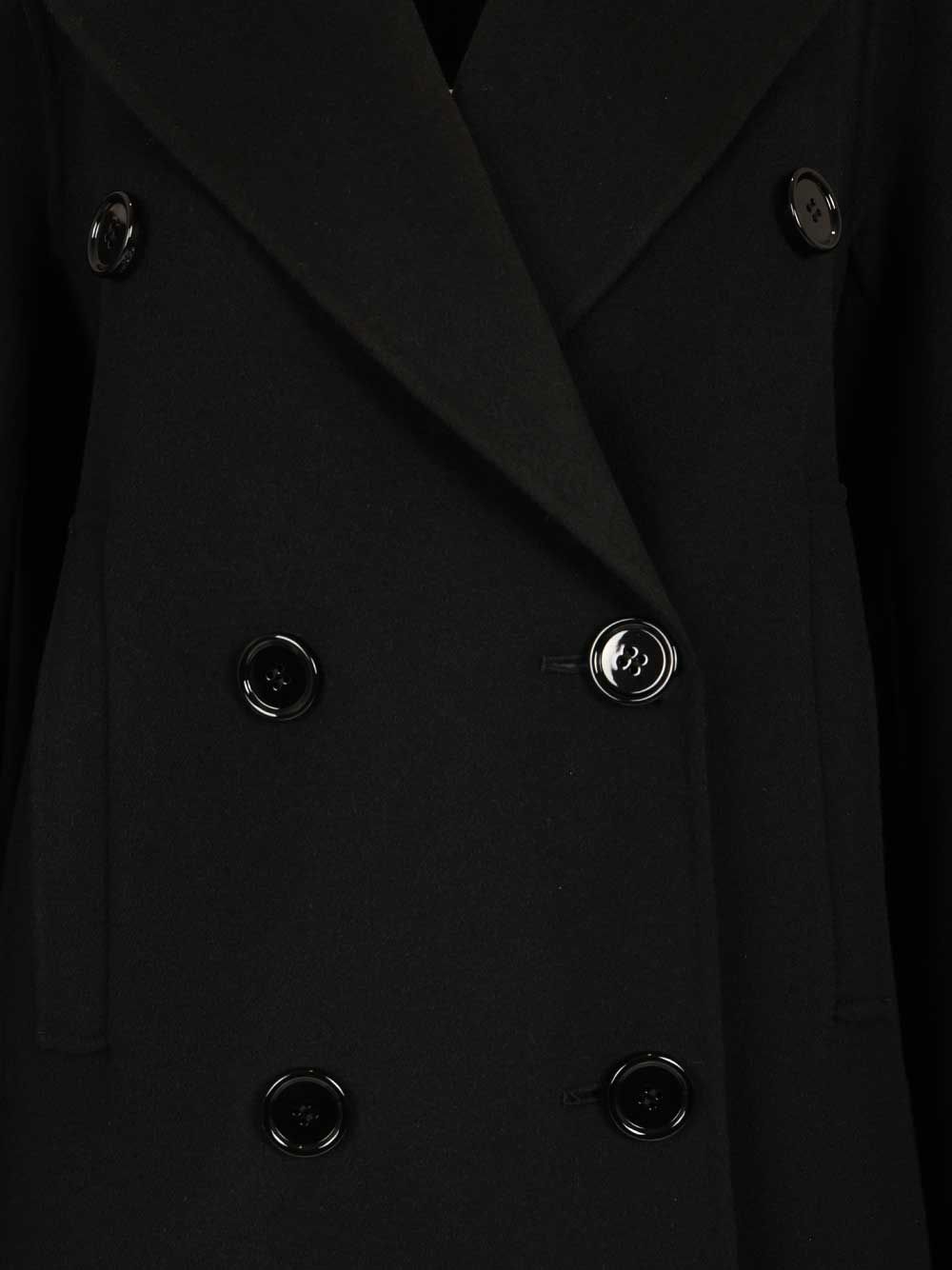 'S Max Mara Custodi Coats - Nero | 2475e46177567cabe9d2e8990ab676ac10c0863d