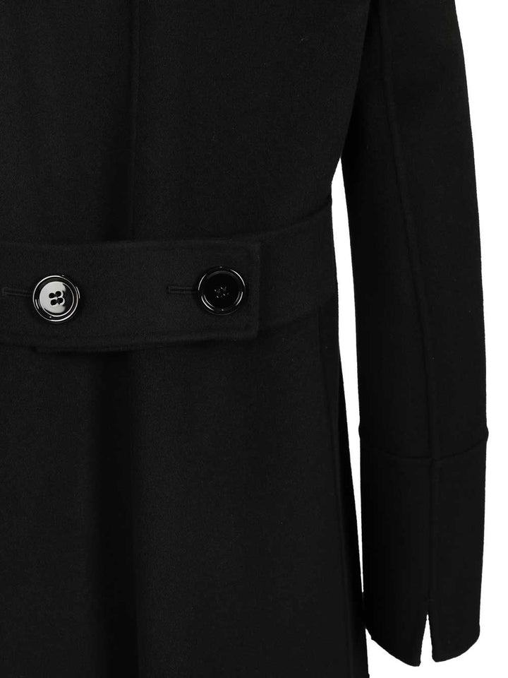 'S Max Mara Custodi Coats - Nero | 586e3776f273f4222d72b83e7cdff85ef7079ad4