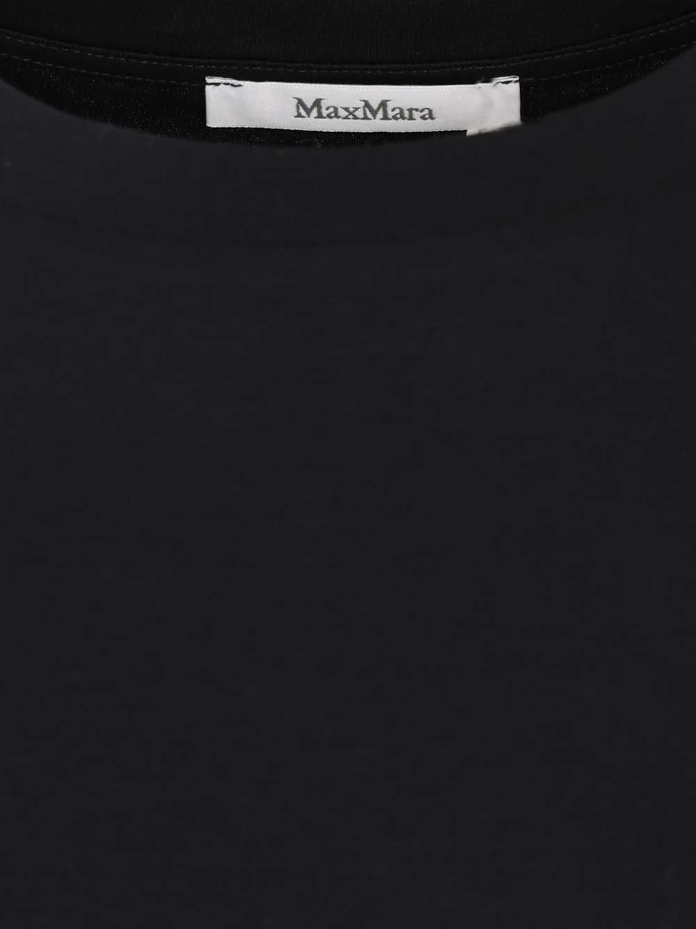 Max Mara Donata  With Logo T-Shirt - Blu | b58cd21f8c0737533b618a36b8700169856b051f