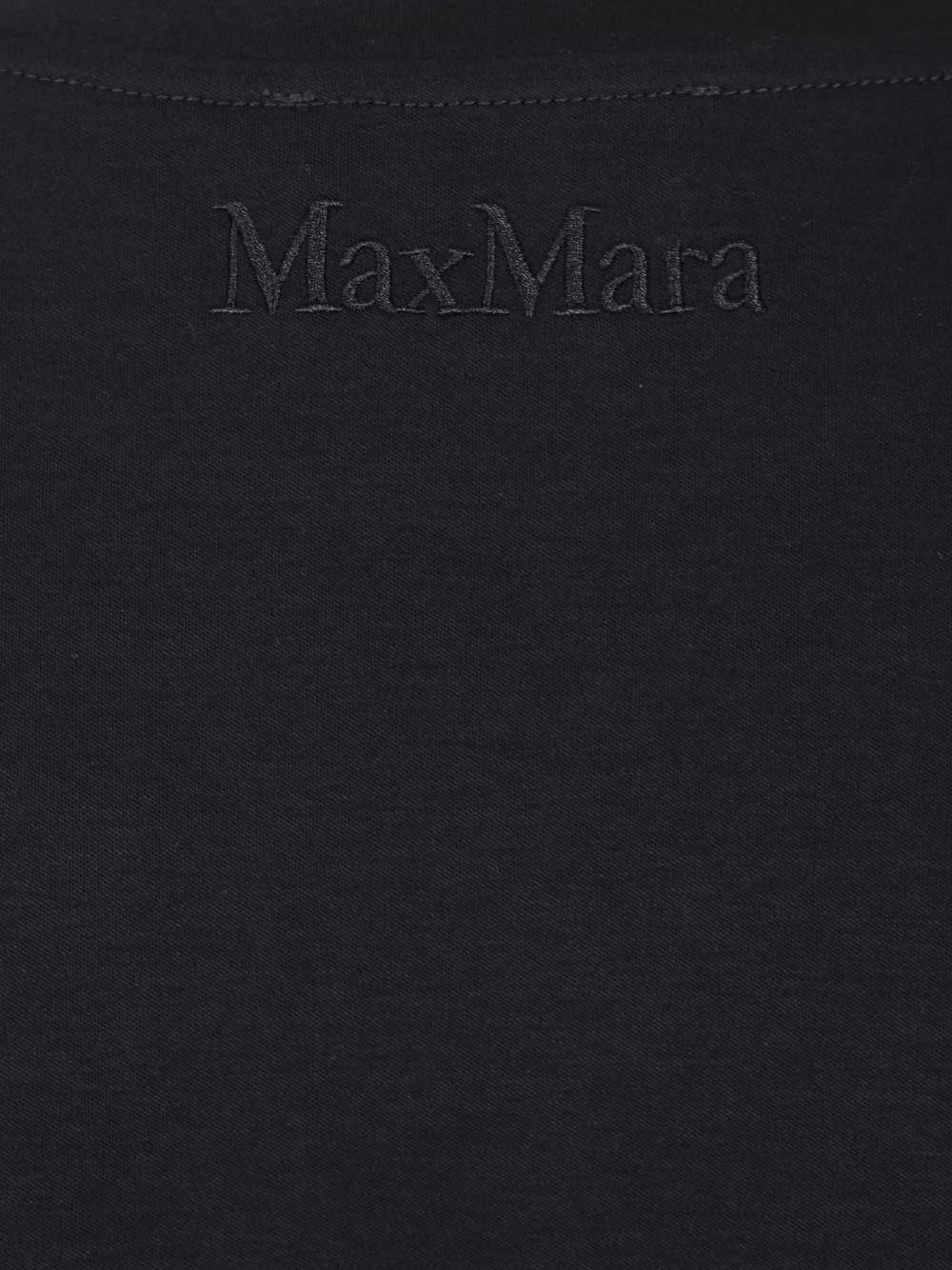 Max Mara Donata  With Logo T-Shirt - Blu | 94bb7bf7dccb75060dbf95223b0557ee55247881