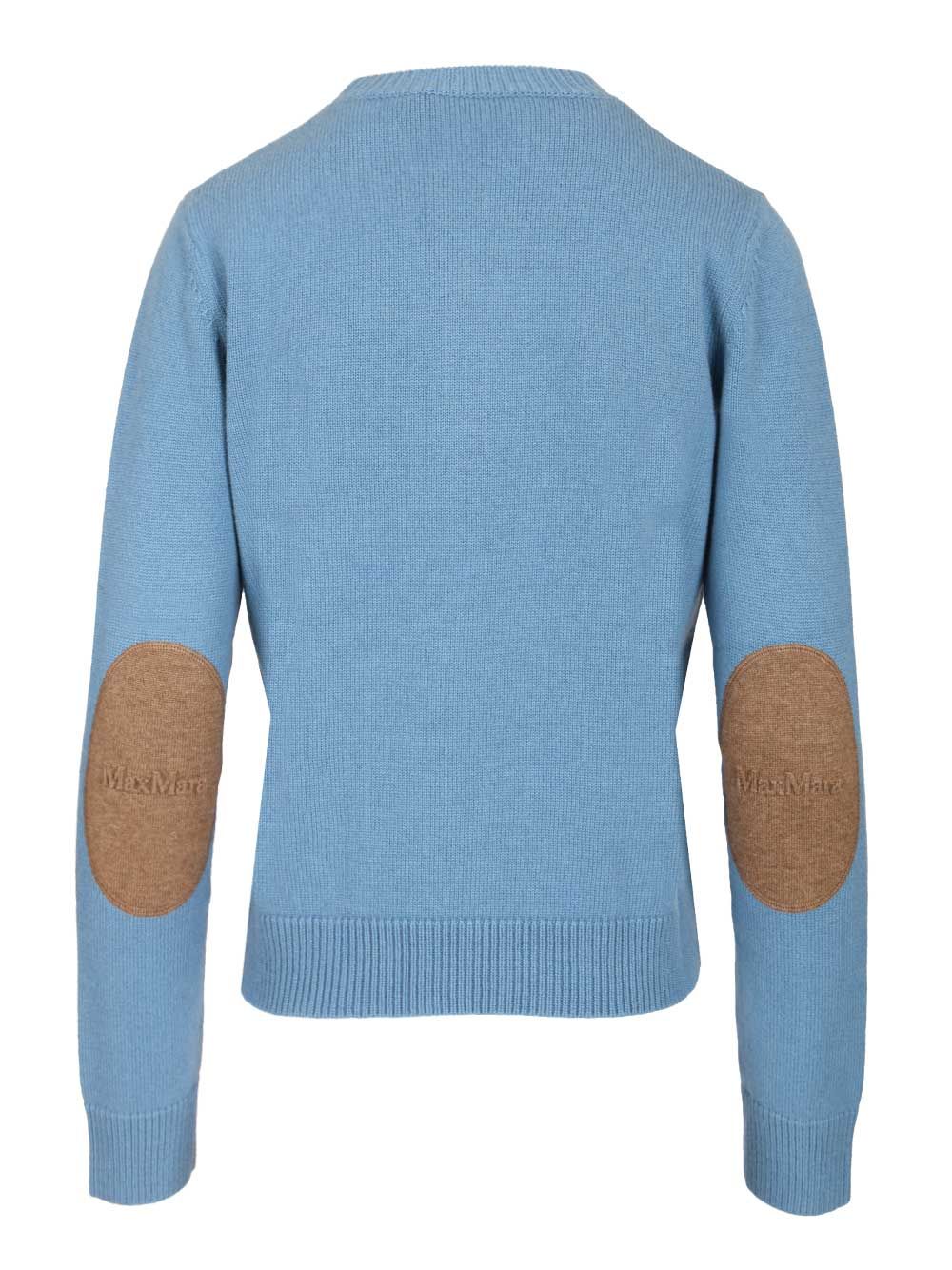 'S Max Mara Fresia Sweater In Wool And Cashmere Knitwear - Light blue | fd84eb015b5045651a7abef5d8719852187a34b3