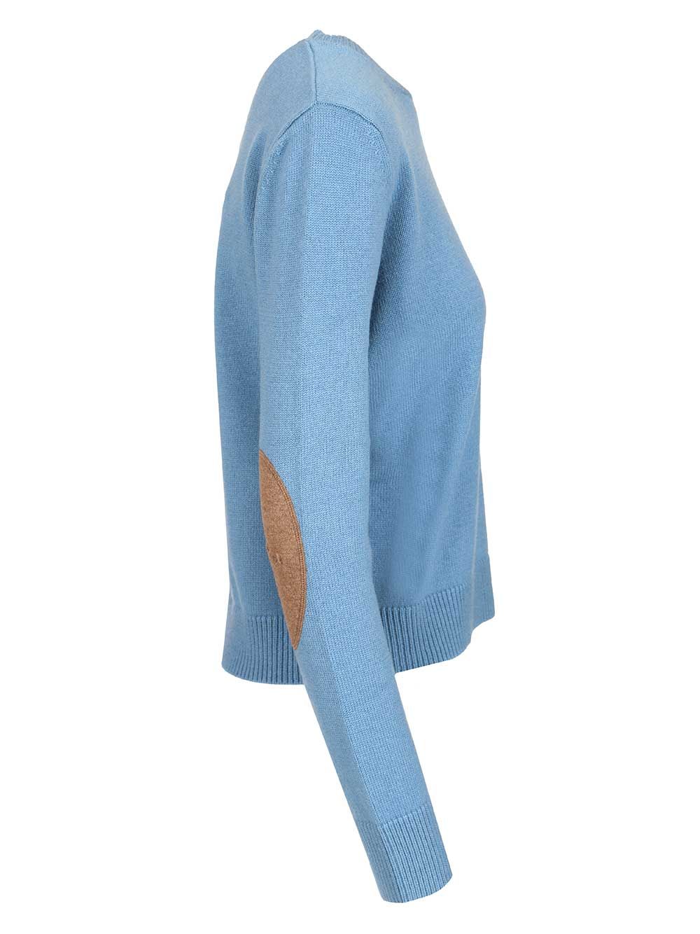 'S Max Mara Fresia Sweater In Wool And Cashmere Knitwear - Light blue | 06efab2d23f0624ba51c61daa117d774f0109ade
