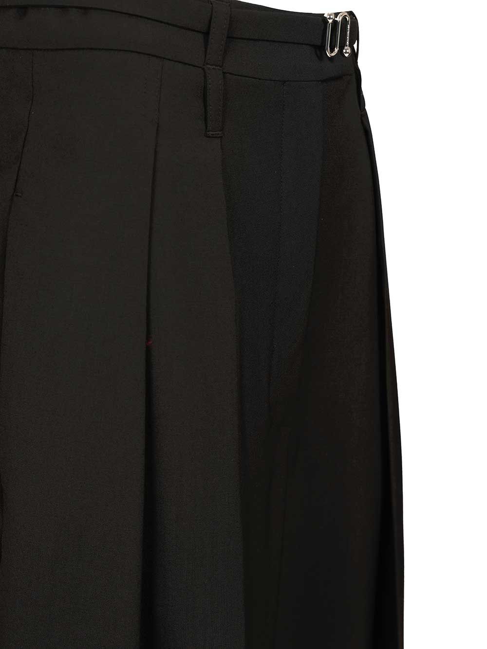 Sportmax Spxbautta Stretch Wool Pence Trousers - Nero | 7f4f38c0dd2945b14b52168b0e39954ffb7a41c8