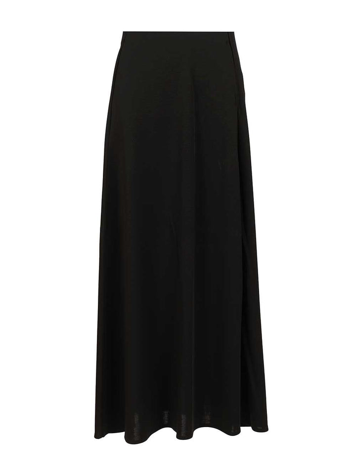 Max Mara Stilla Wool Interlock Long Skirt Gonne - Nero | cd227ab704e0e24ea0b0c8569e314f2c483093a7