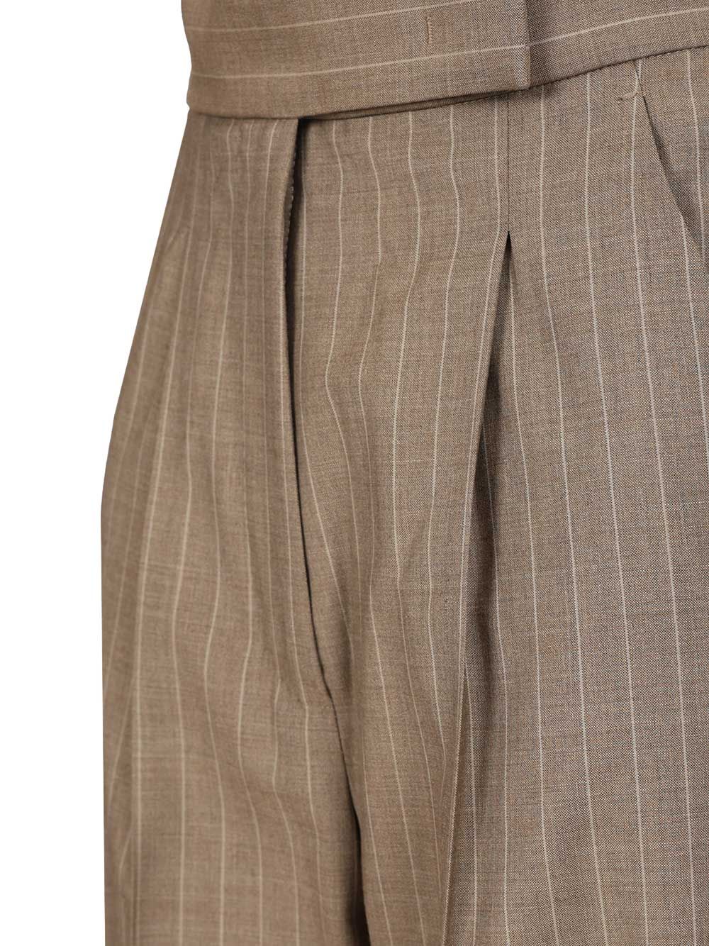 Max Mara Pinstriped Trousers - Marrone | 2c23ea506b6bb7048ff4a2f0c7dd508d92a5fef3