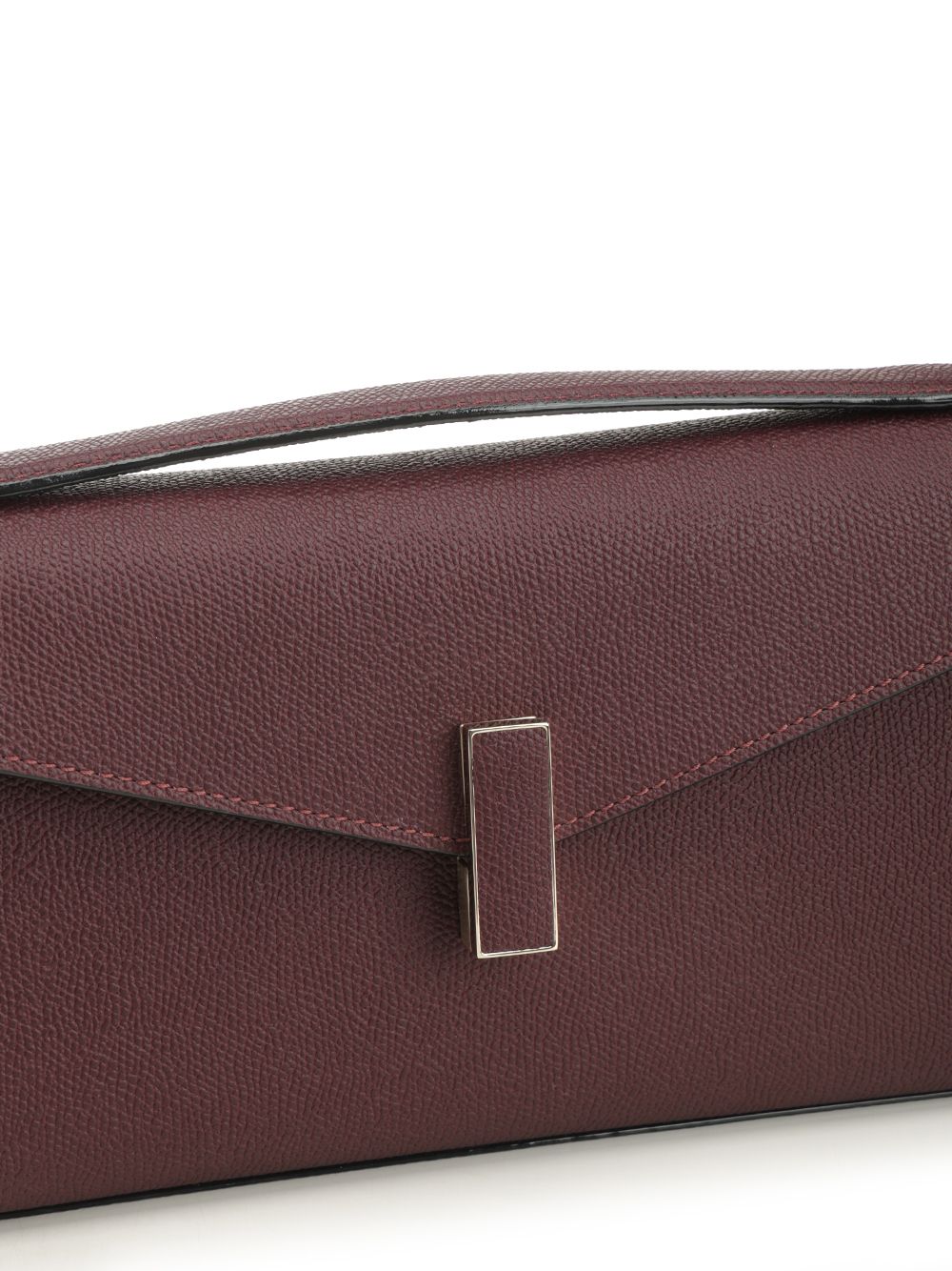 Valextra Iside Clutch With Handle And Strap Clutches - Bordeaux | 06b723af1098bd9a0624cf1c3888a7fcd5941728