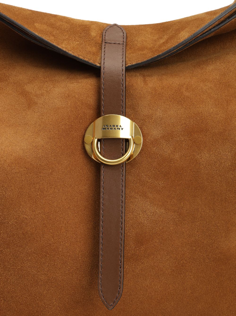 Isabel Marant Oskan Soft Folk-Gz Shoulder Bags - Marrone | de6ea1cf432f56eb934d09d971c304b4cdbd8ba2