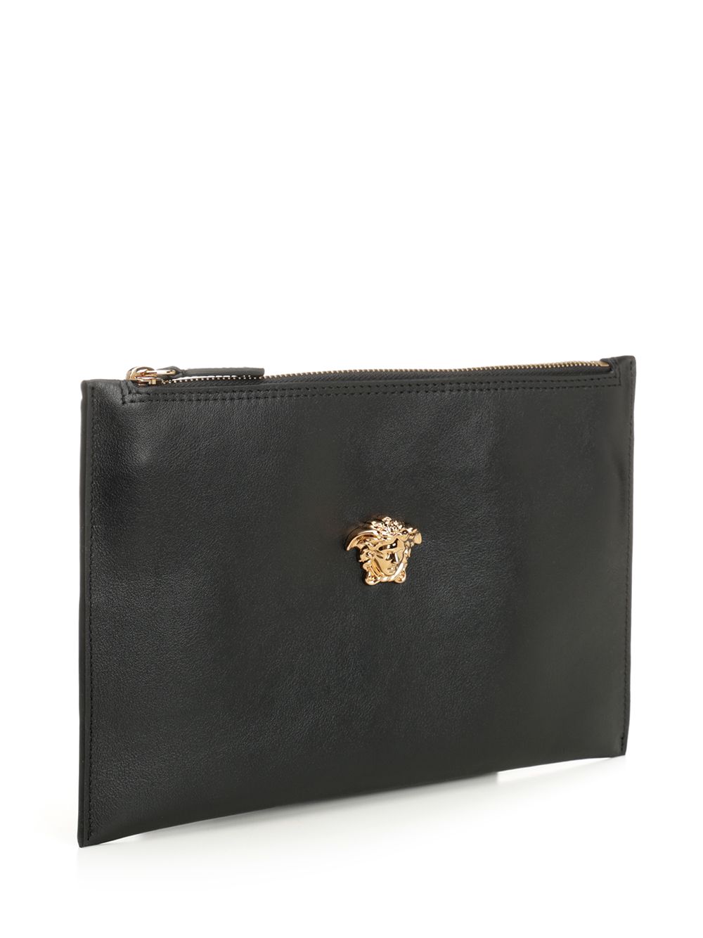Versace Slim Leather Pouch Small leather goods - Nero | 0e63ac6f50f1ea325b54ed0960fff346a2a3c6c6