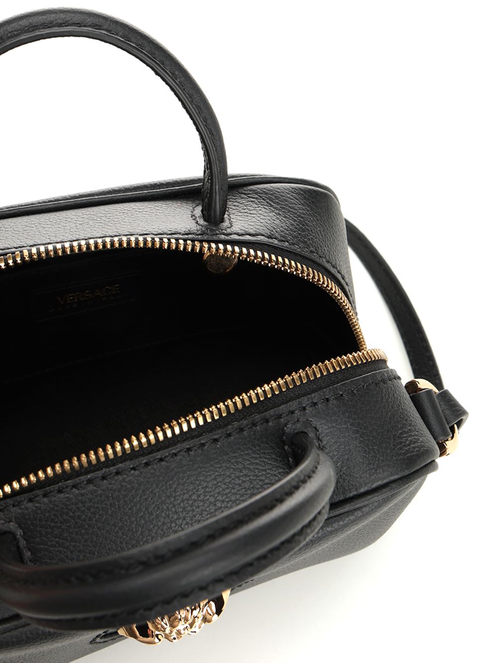 Versace Top Handle Vitello Handbags - Nero | 7b645ba7a3a2b55c87ad7ccef9c1b21433c47bb1