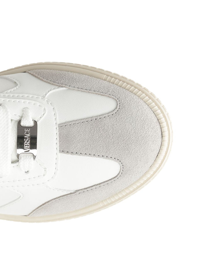 Versace Greca Court Sneakers - Bianco | 7761fcf9da48a890aa21d4fe569dda7f22df38be
