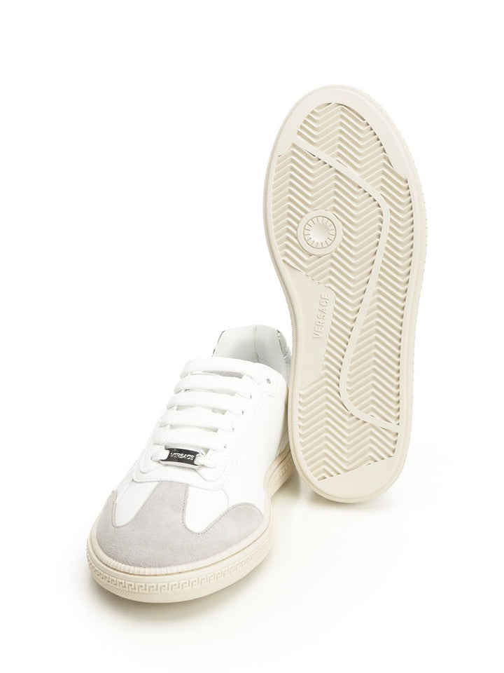 Versace Greca Court Sneakers - Bianco | fef9c63a856647c0521c39297f7ceac664c6fcf5